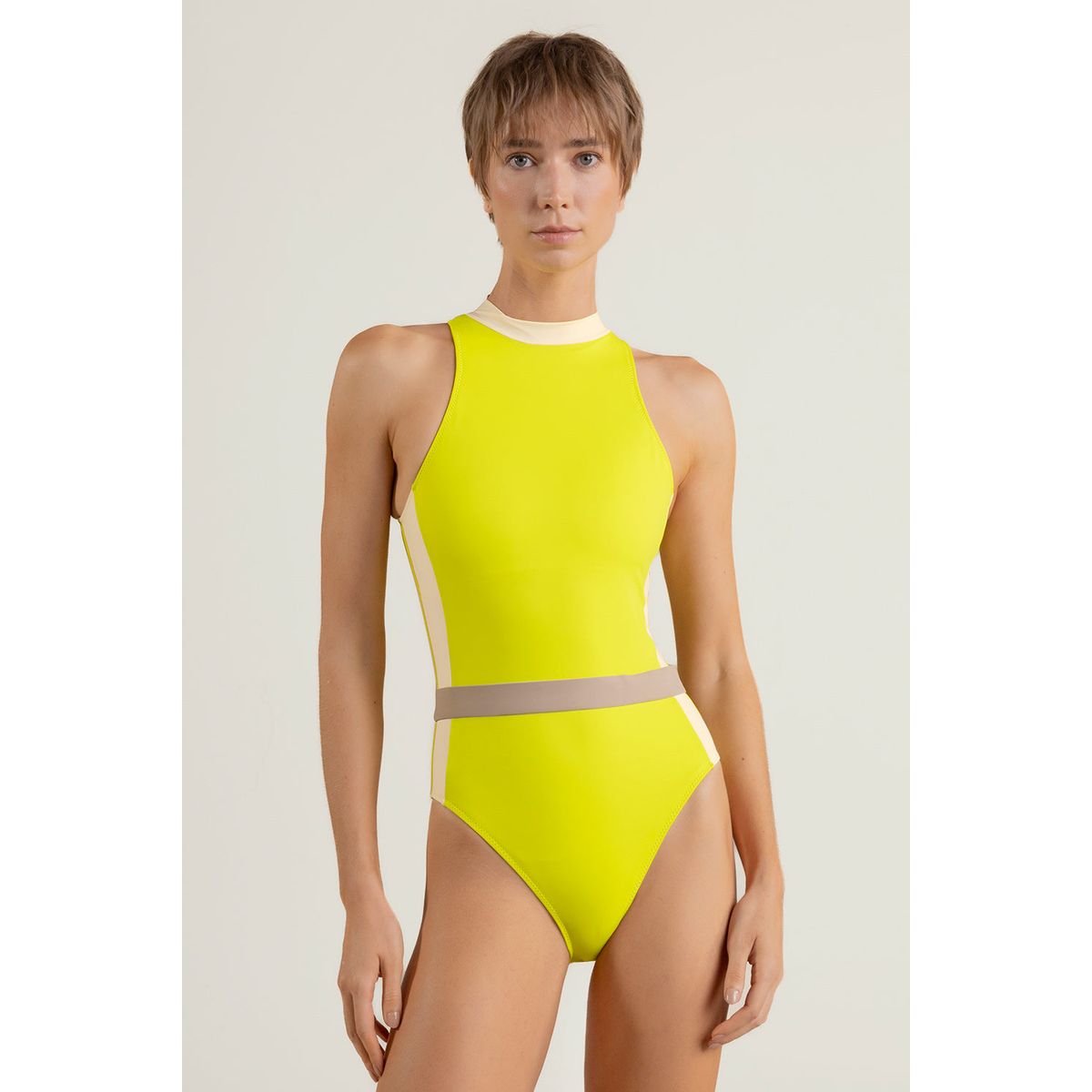 TOUCHE BALNEAIRE - Traje de Baño Entero Deportivo de Playa Dama Marca Touche Balneaire Ref 0E29053