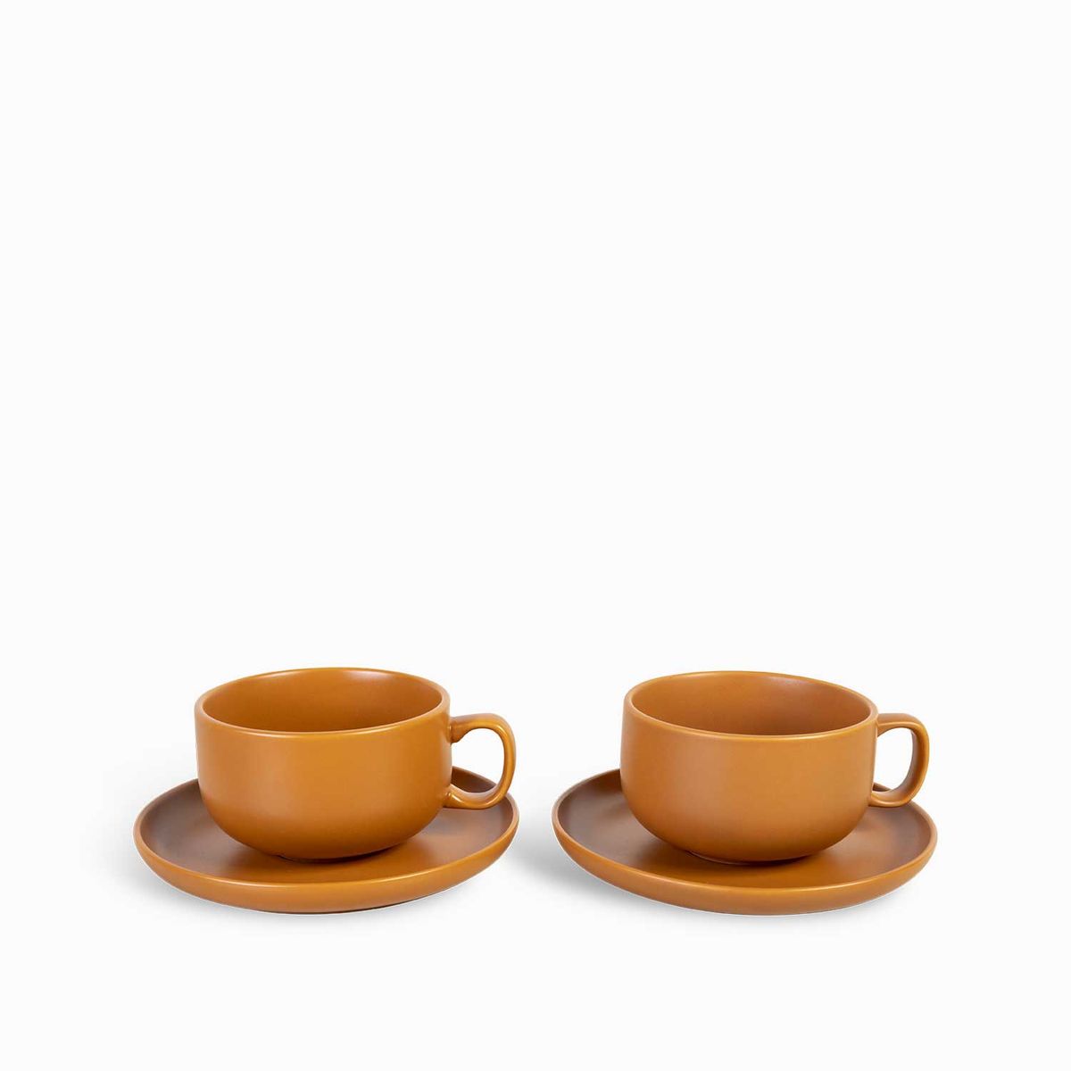 AMBIENTE GOURMET - Pocillo y plato morelos 400ml setx2