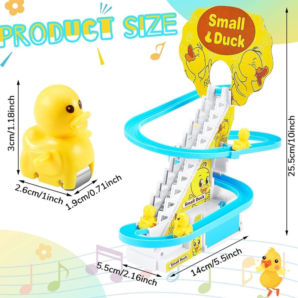 GENERICO - Pista de carrera de patos con luces y sonido juguetes niños