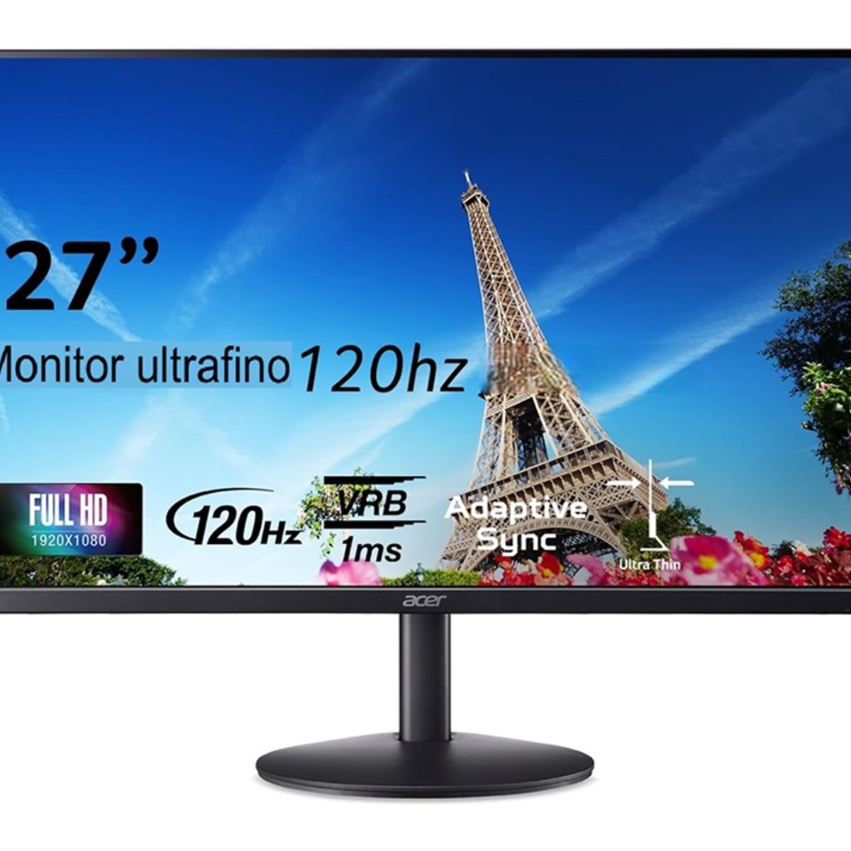 ACER - Monitor Ultrafino Acer 27 Pulgadas Ips Fhd Oficina Y Juegos