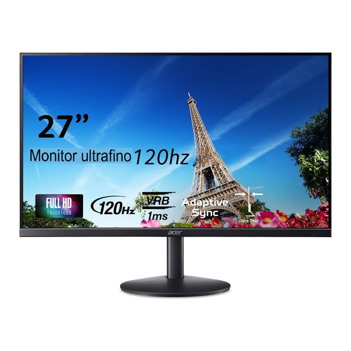 ACER - Monitor Ultrafino Acer 27 Pulgadas Ips Fhd Oficina Y Juegos