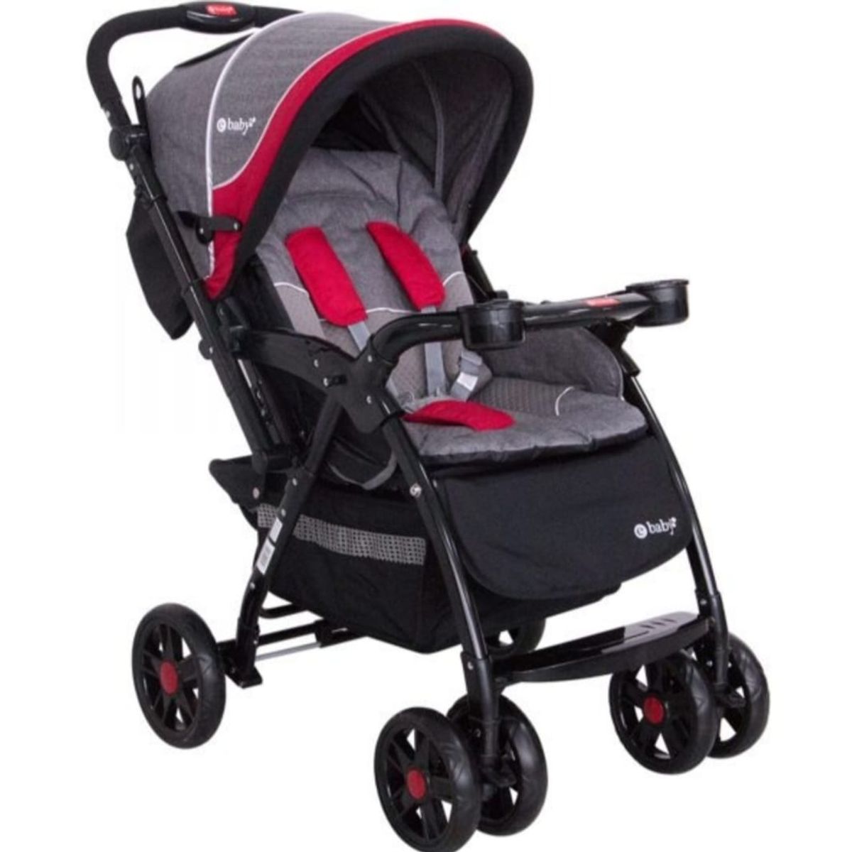 EBABY - Coche Para Bebé Reversible Regulador Altura Cubrepiés