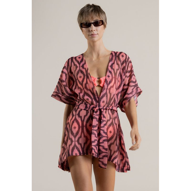 TOUCHE BALNEAIRE - Cover Up Corto de Playa Dama Marca Touche Balneaire Ref 0A28053