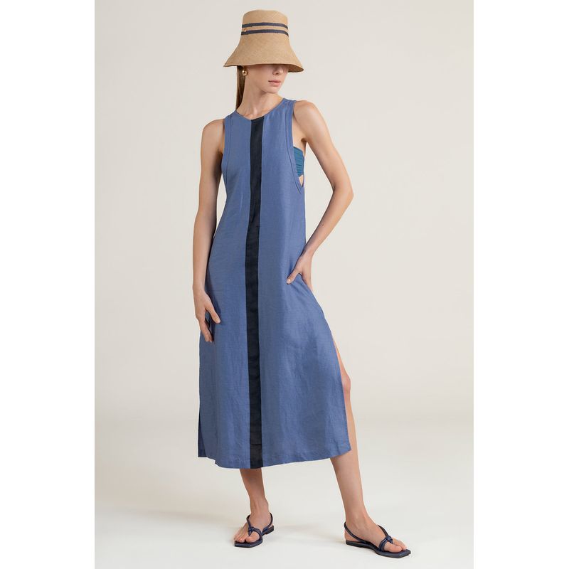 TOUCHE BALNEAIRE - Cover Up Largo de Playa Dama Marca Touche Balneaire Ref 0A33A53