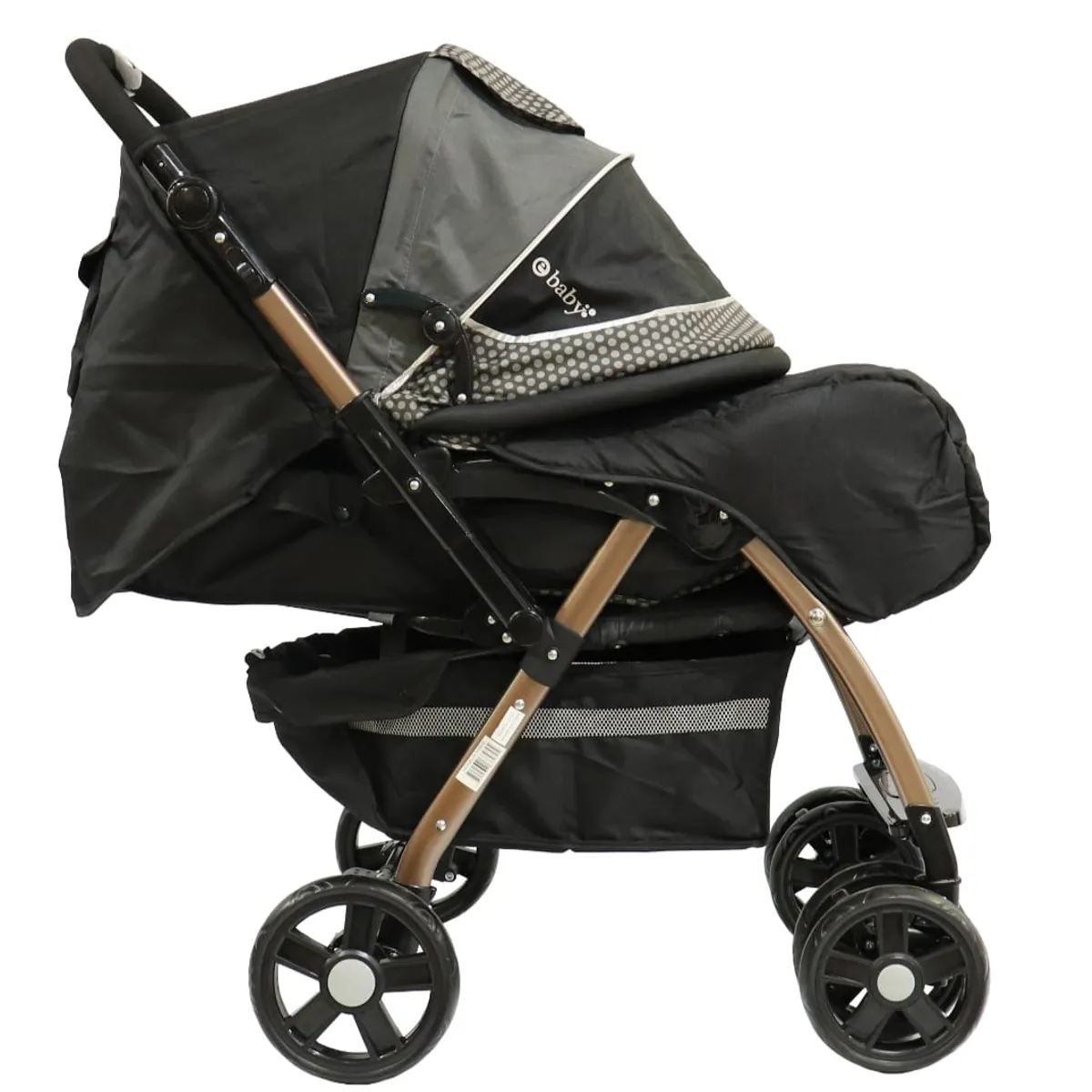 EBABY - Coche Para Bebé Reversible Regulador Altura Cubrepiés