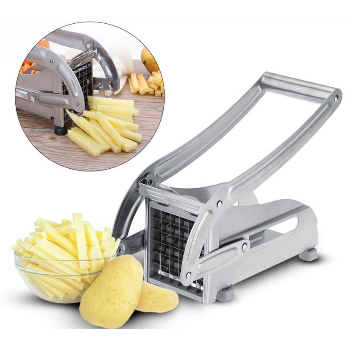 COLME TECHNOLOGY HOME - Cortador Manual De Papas Acero Inoxidable Patatas