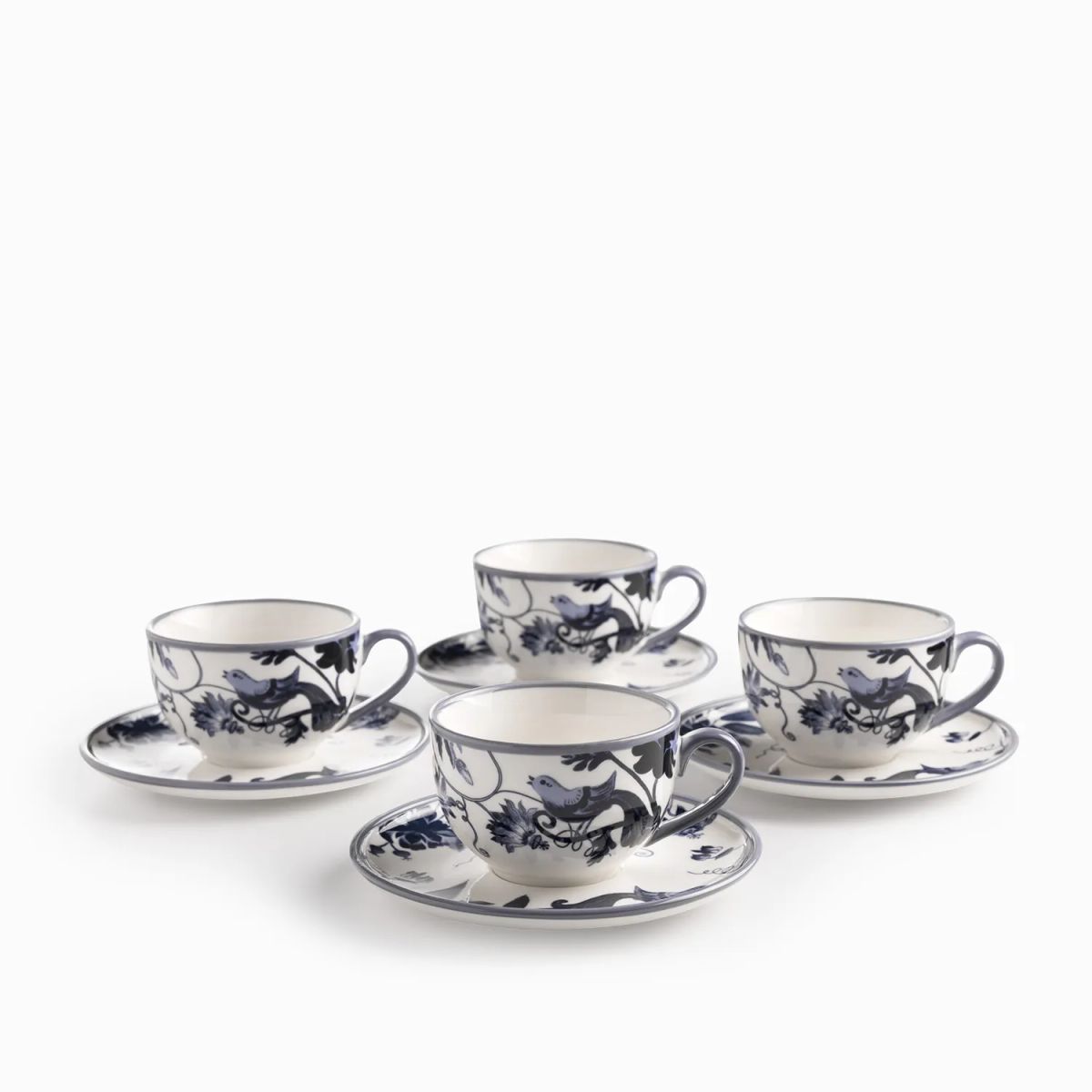 AMBIENTE GOURMET - Pocillo y plato Porto 200ml set x4