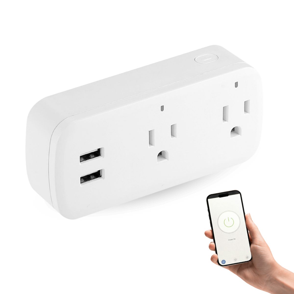COLME TECHNOLOGY HOME - Enchufe Toma Inteligente Wifi Doble Control De Voz Alexa