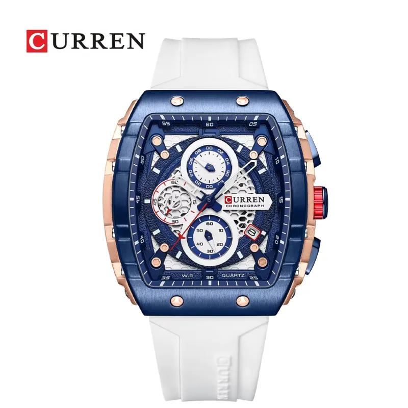 CURREN - Reloj Curren Modelo 8442 Deportivo - Blanco