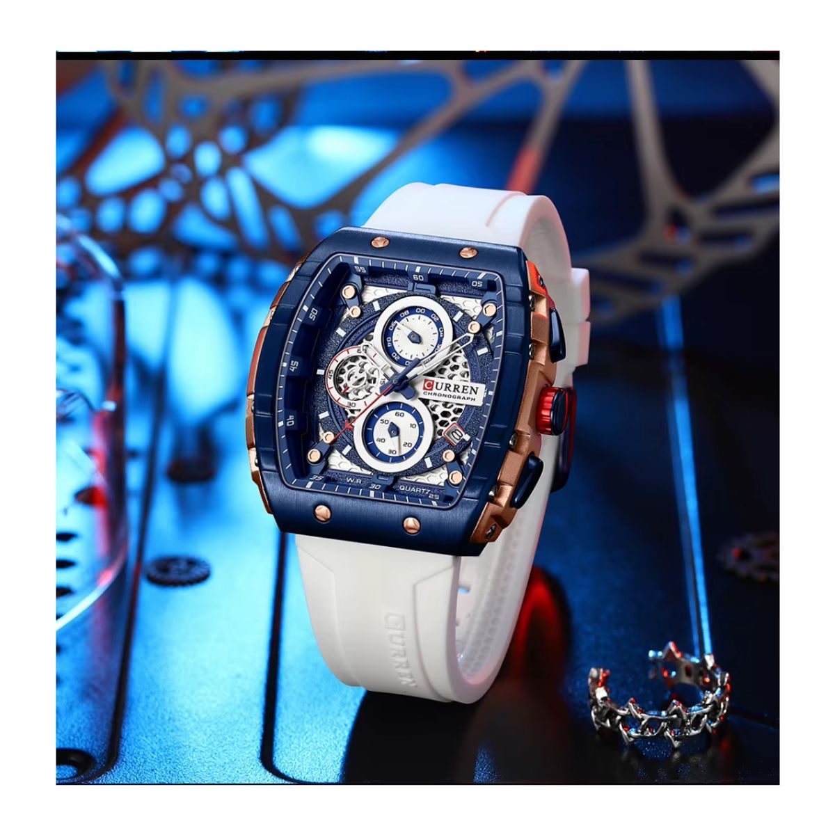 CURREN - Reloj Curren Modelo 8442 Deportivo - Blanco