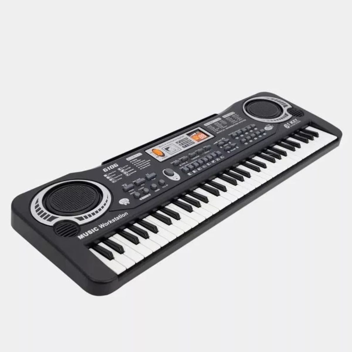 GENERICO - 61 Teclas Teclado Electrónico Piano Digital Musical negro