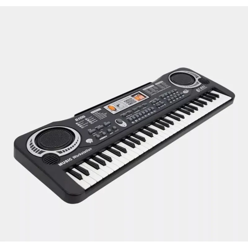 GENERICO - 61 Teclas Teclado Electrónico Piano Digital Musical negro