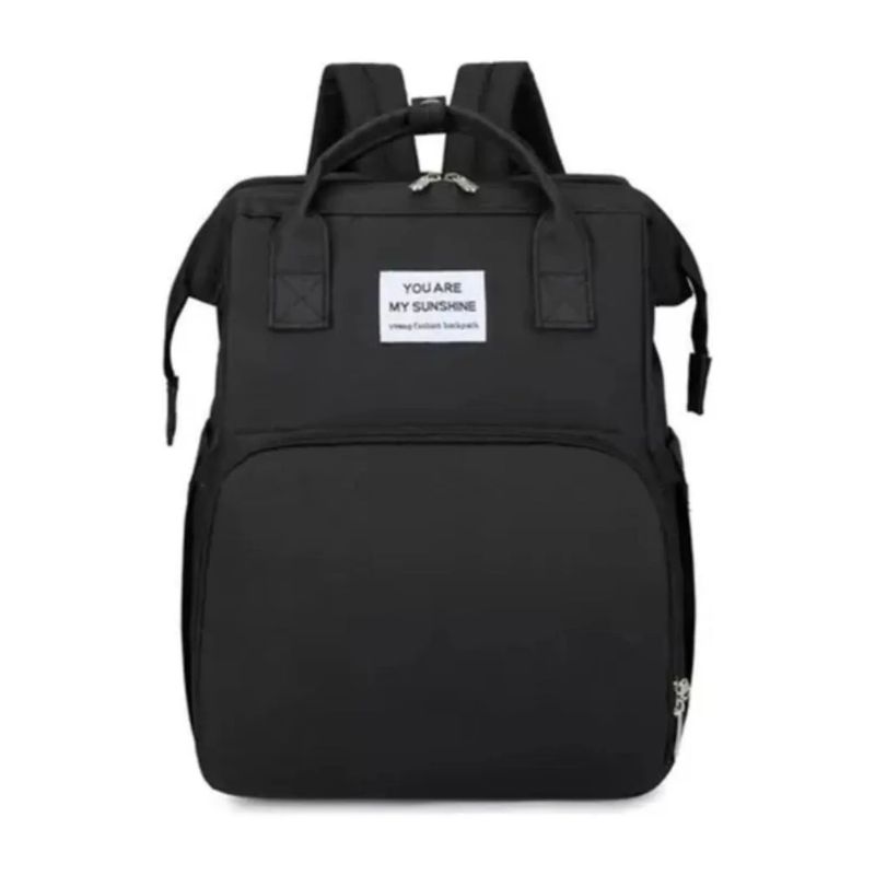 GENERICO - Pañalera Cambiador Bebé Morral Con Cuna Plegable