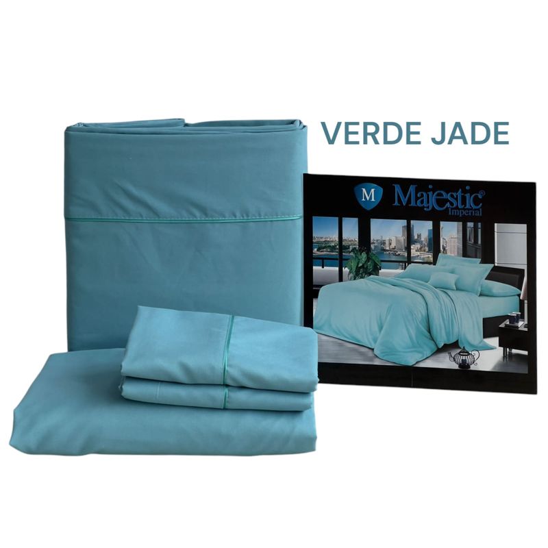 MAJESTIC IMPERIAL - Juego De Sabanas Majestic Cama Doble 200 Hilos, Súper Suave