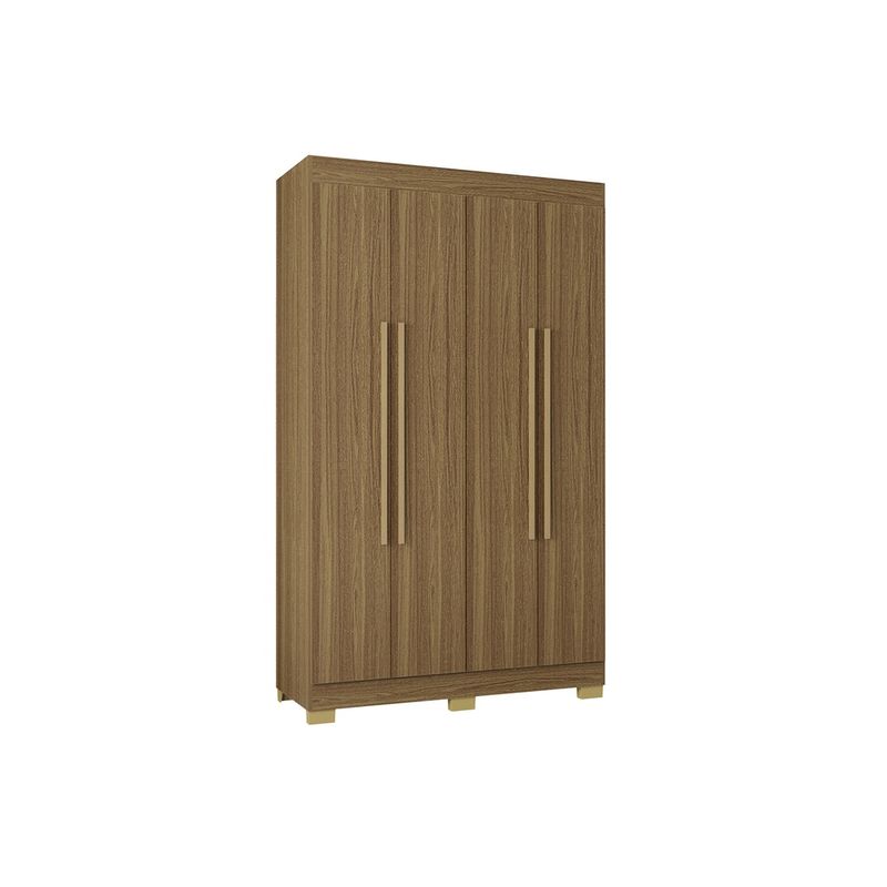 ZER - Armario Closet 4 Puertas Barcelona 120x202x47 CM Castaño