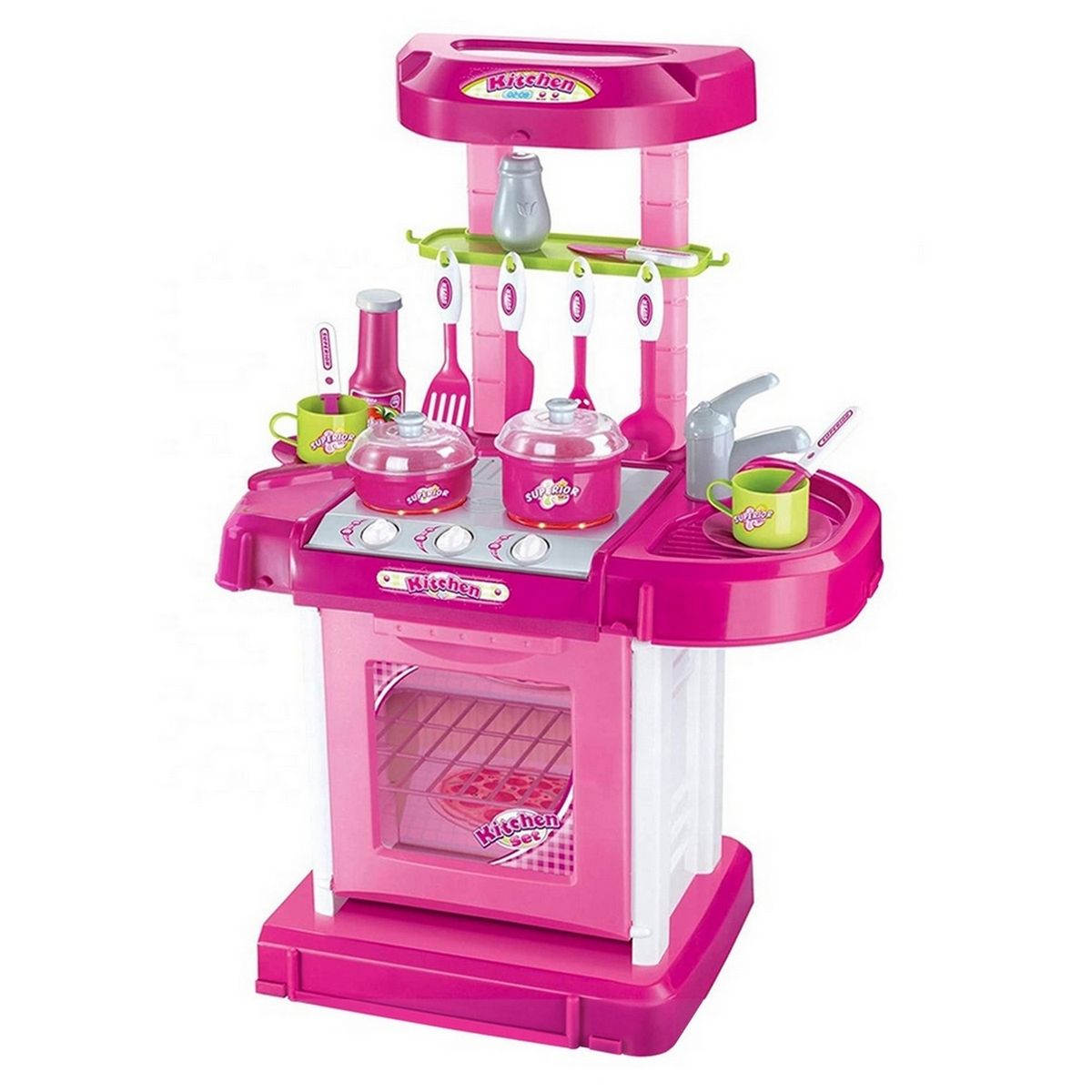 GENERICO - Maleta Cocina Armable Portatil Juguete Niñas Interactivo