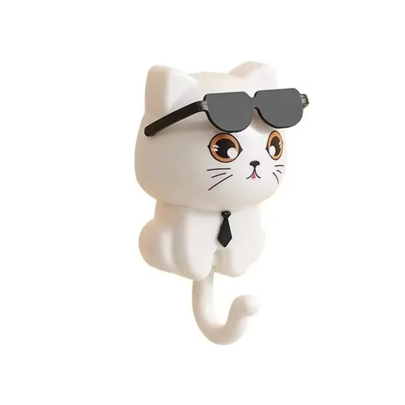 GENERICO - Gancho De Gato Sqhome Autoadhesivo Multifuncional-Blanco