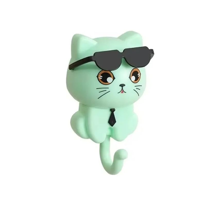 GENERICO - Gancho De Gato Sqhome Autoadhesivo Multifuncional- Verde