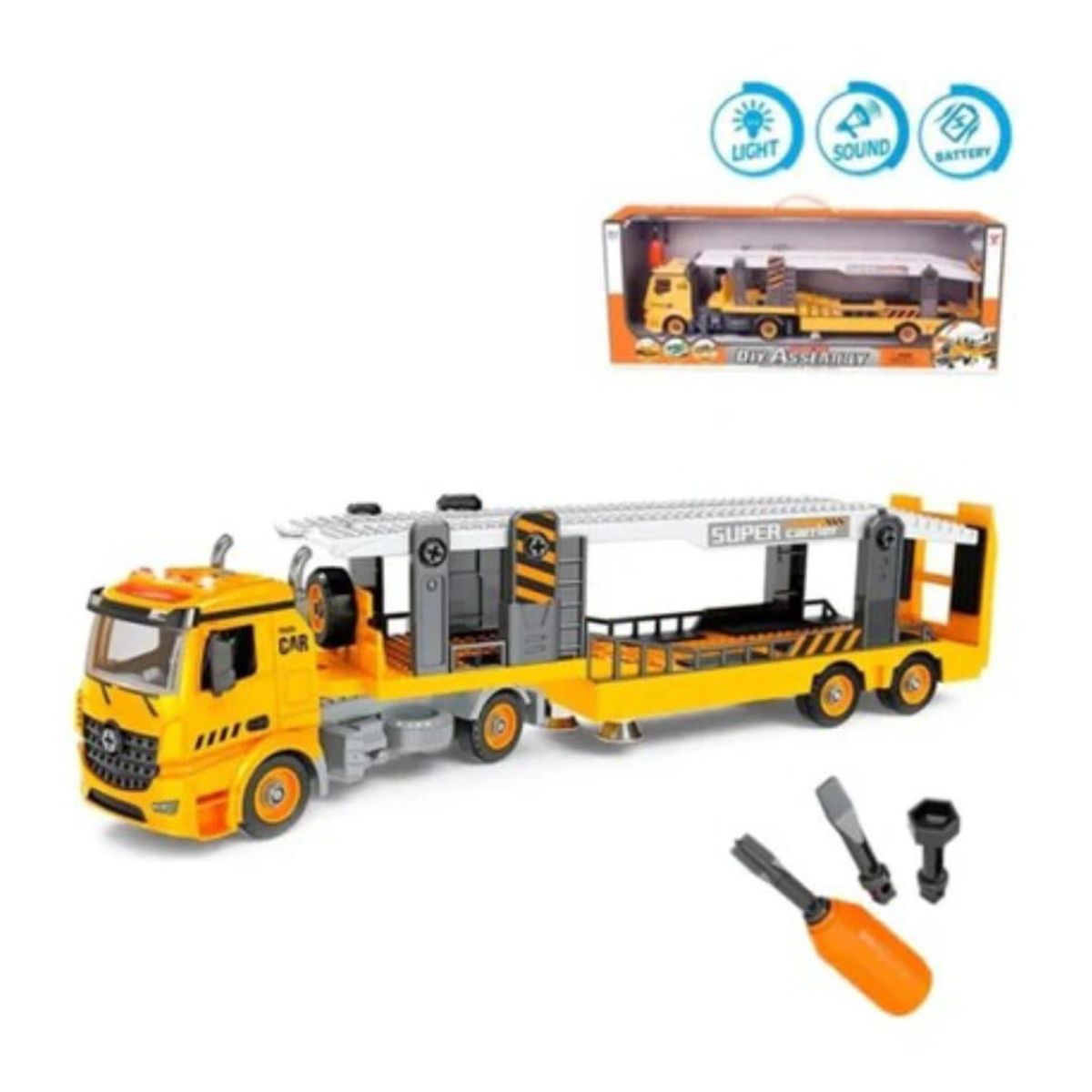 GENERICO - Carro Camion grande de Construcción Juguete Para Niños