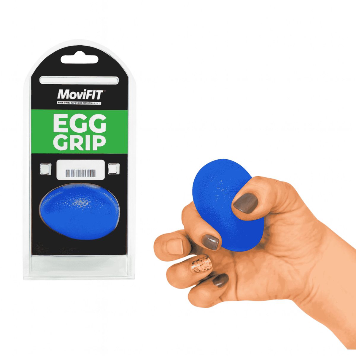 MOVIFIT - Huevo Grip Fortalecedor de Mano en Silicona Tensión Media