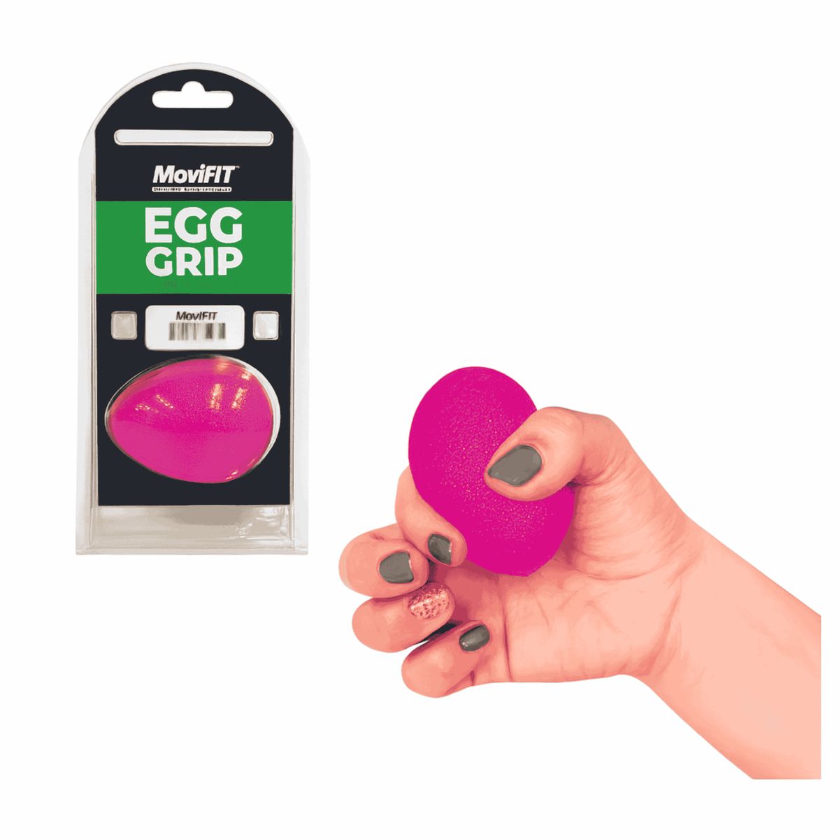 MOVIFIT - Huevo Grip Fortalecedor de Mano en Silicona Tensión Fuerte