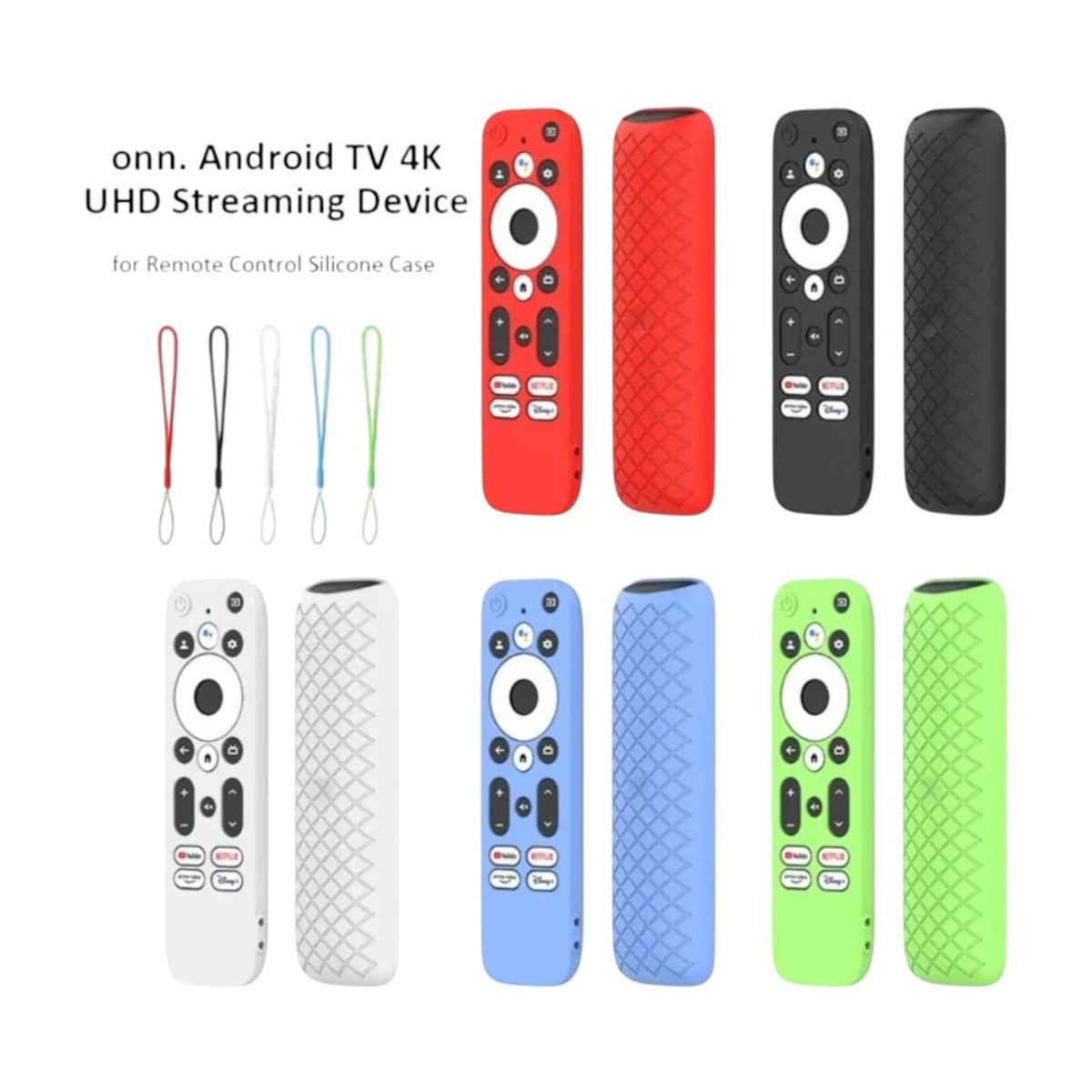 GENERICO - Funda Protectora de Silicona para Control Remoto ONN TV FHD y 4K