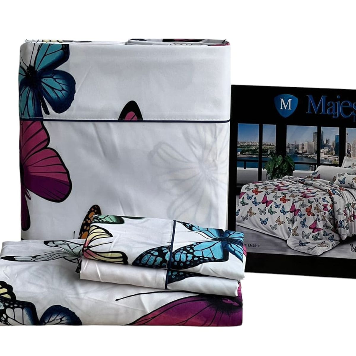 MAJESTIC IMPERIAL - Juego De Sabanas Majestic Cama Semidoble 200 Hilos, Súper Suave