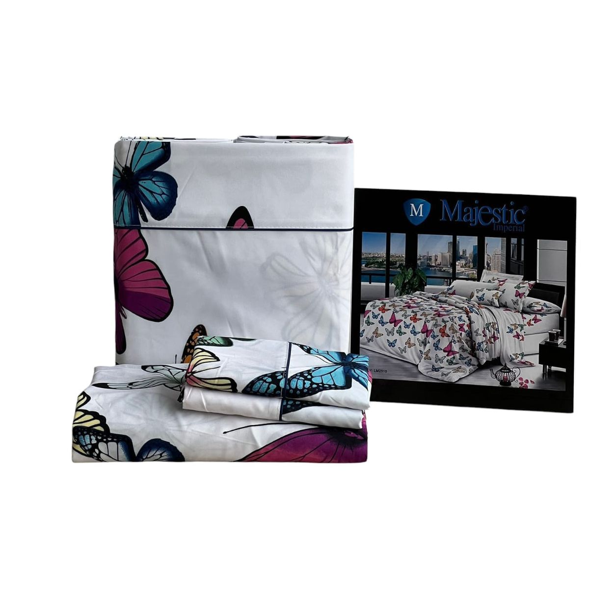 MAJESTIC IMPERIAL - Juego De Sabanas Majestic Cama Semidoble 200 Hilos, Súper Suave