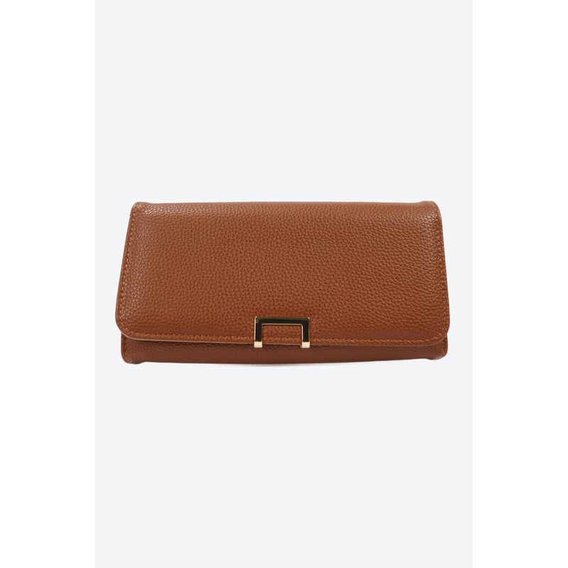YOI - Billetera para dama con diseño rectangular y cremallera