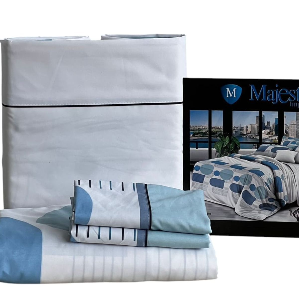 MAJESTIC IMPERIAL - Juego De Sabanas Majestic Cama King(2X2), 200 Hilos, Súper Suave