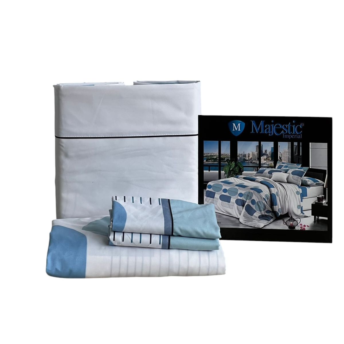 MAJESTIC IMPERIAL - Juego De Sabanas Majestic Cama King(2X2), 200 Hilos, Súper Suave