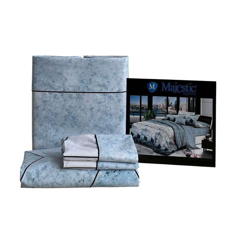 MAJESTIC IMPERIAL - Juego De Sabanas Majestic Cama King(2X2), 200 Hilos, Súper Suave