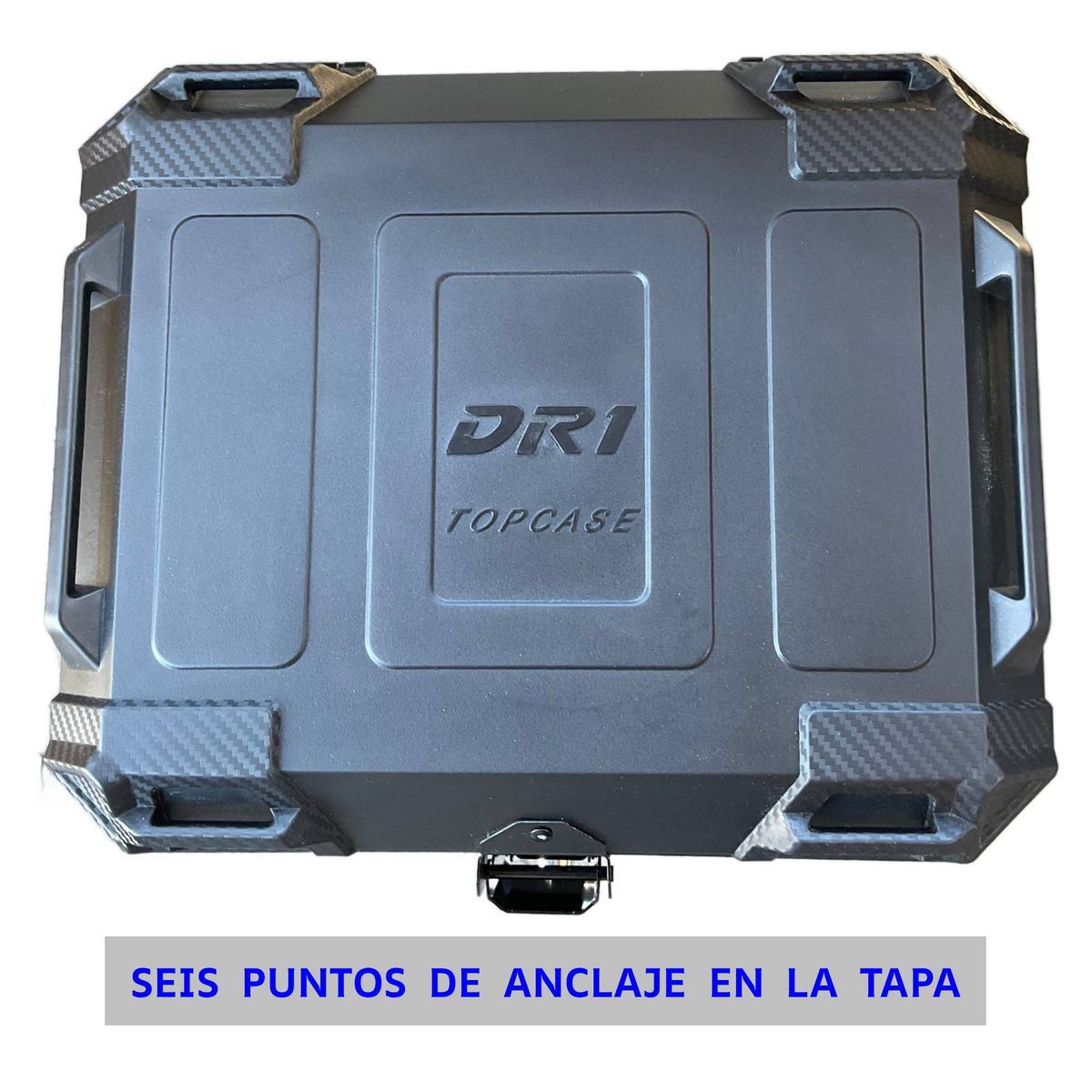 DR1 - Maletero Baul Moto DR1 45Lt Base Espaldar y Obsequio