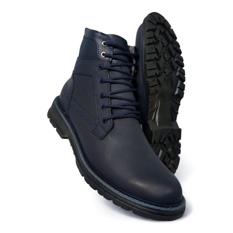 CALZADO CON ALTURA MONSERRATE - Botas en CUERO para hombre marca Monserrate Ref Bisonte color Azul
