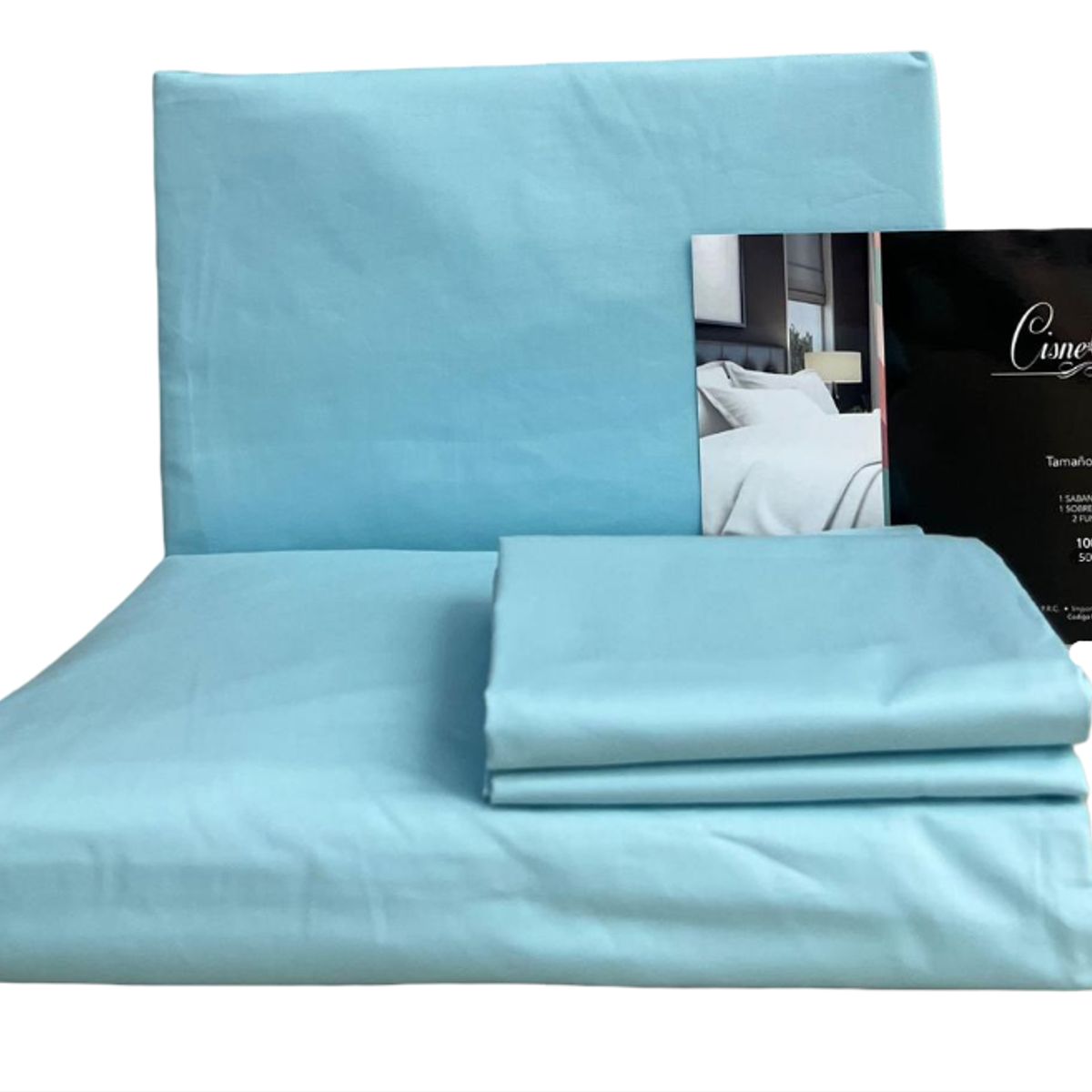 CISNE BLANCO - Juego De Sabanas Cama Doble Cisne Blanco 100% Algodón
