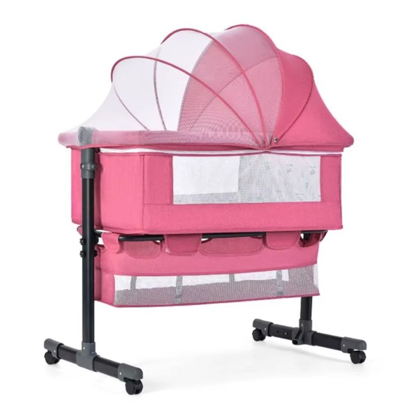 FRAGOLA KIDS - Cuna Colecho Bebe Mosquitero Mecedora Organizador Colchoneta
