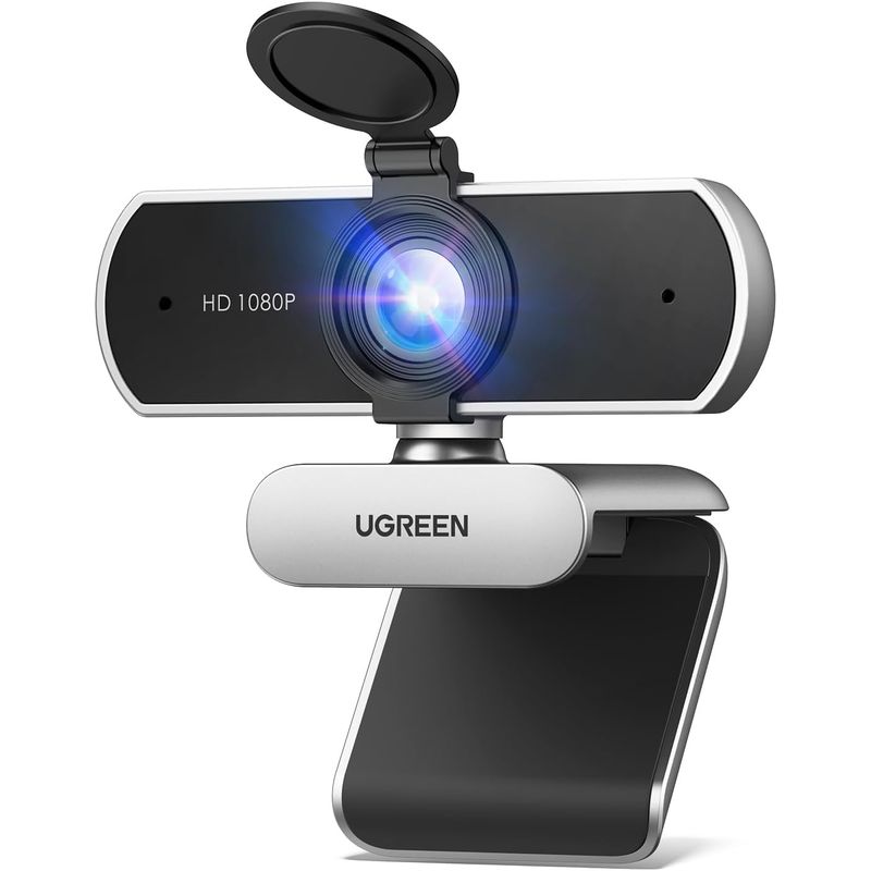 UGREEN - Cámara Web Ugreen Usb 1080p 30fps Con Micrófonos Plug & Play
