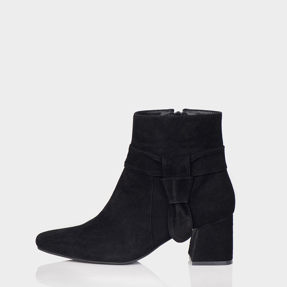 STIVALI - Botin Vanila Ante Negro