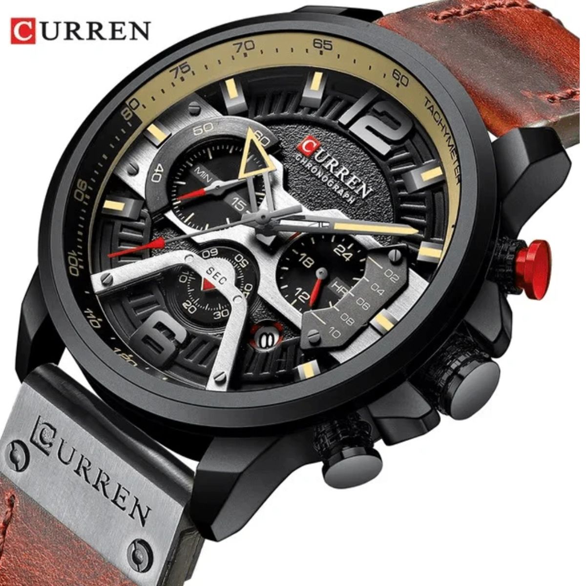 CURREN - Reloj CURREN Cronografo 8329 Para Hombre - Cafe