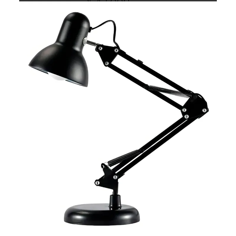 GENERICO - Lampara Para Escritorio Estudio Ajustable Con Brazo Flexible Negro