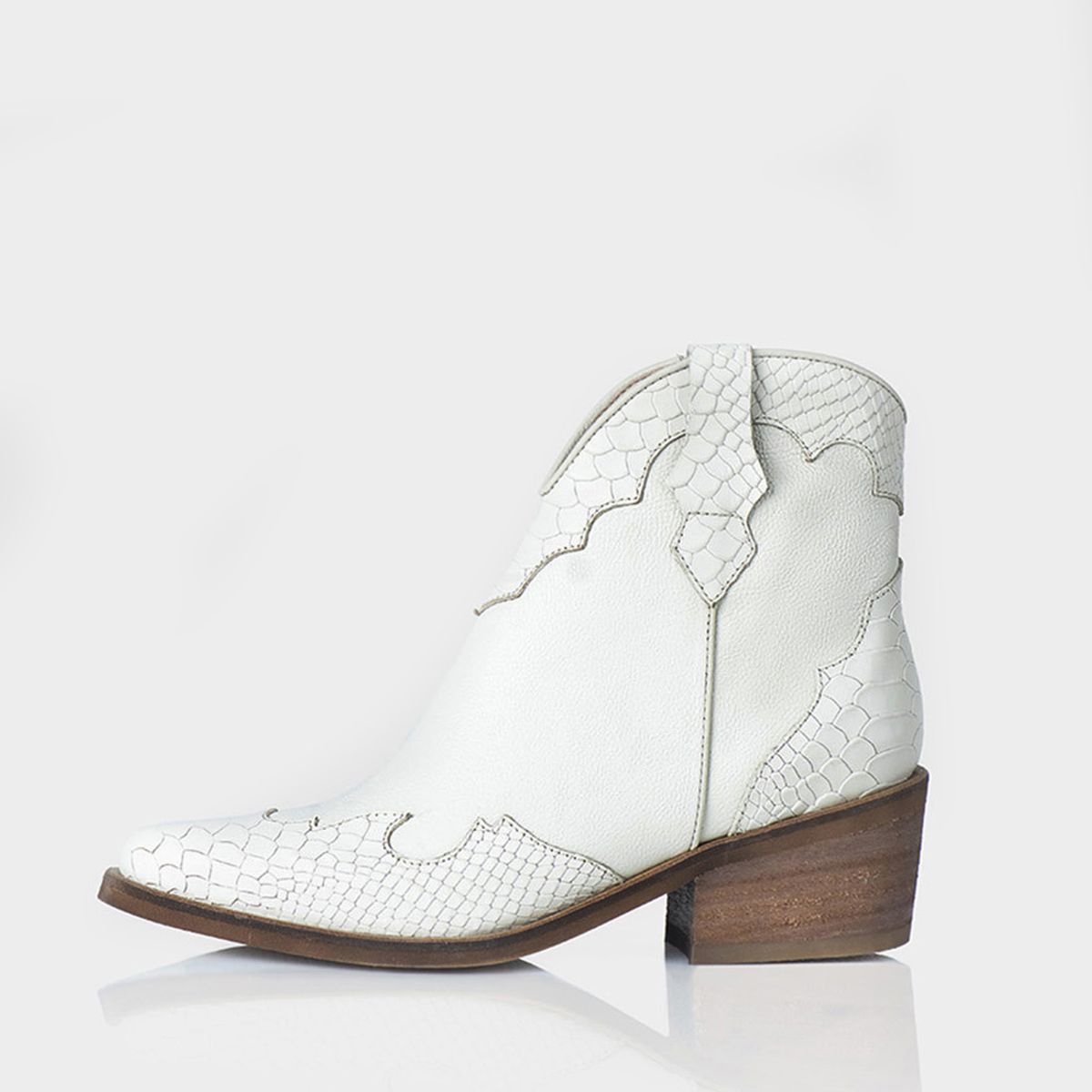 STIVALI - Botin Texano San Antonio Cuero Beige
