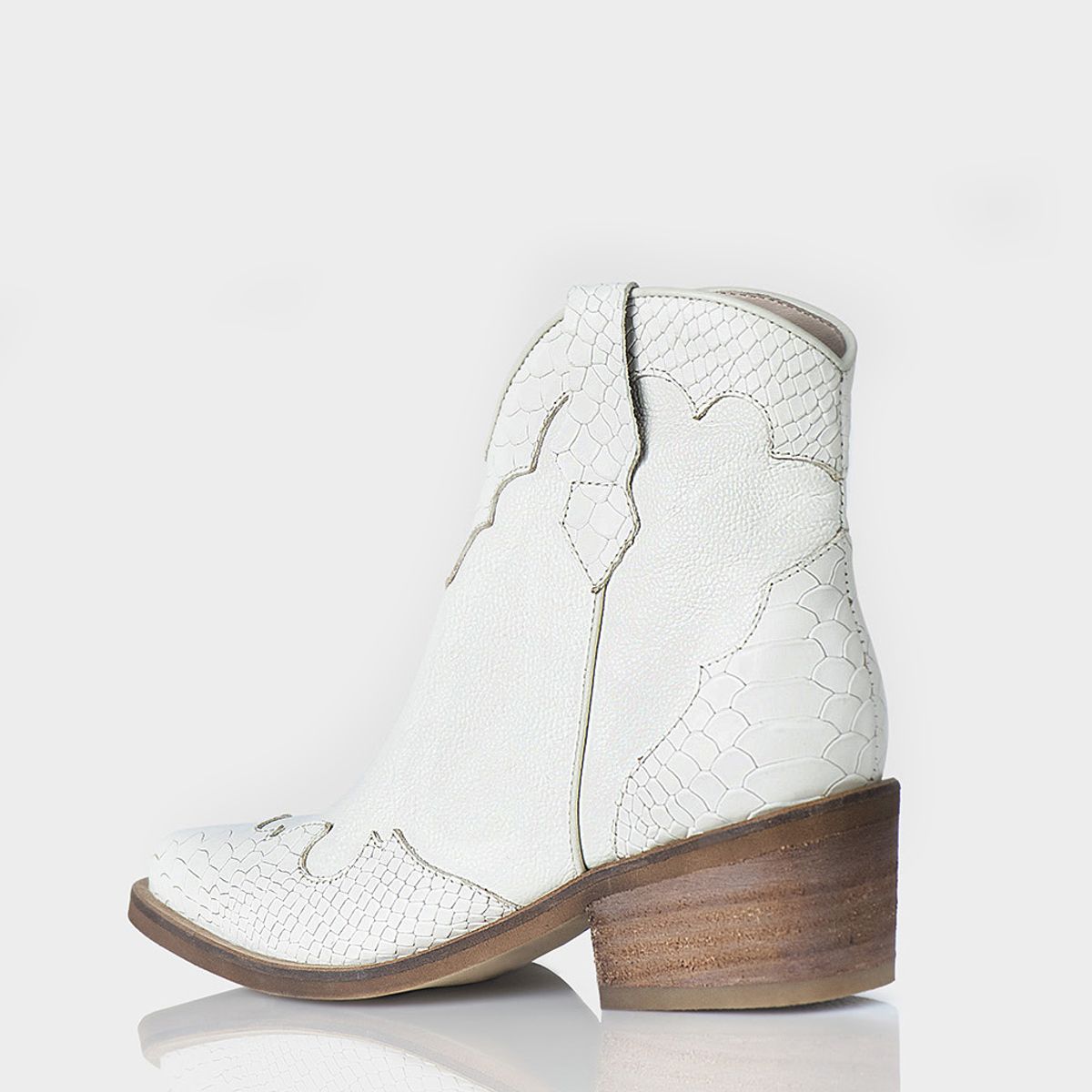 STIVALI - Botin Texano San Antonio Cuero Beige
