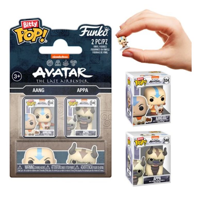 FUNKO - Funko Bitty pop Duo Pack Avatar Leyenda de Aang y Appa