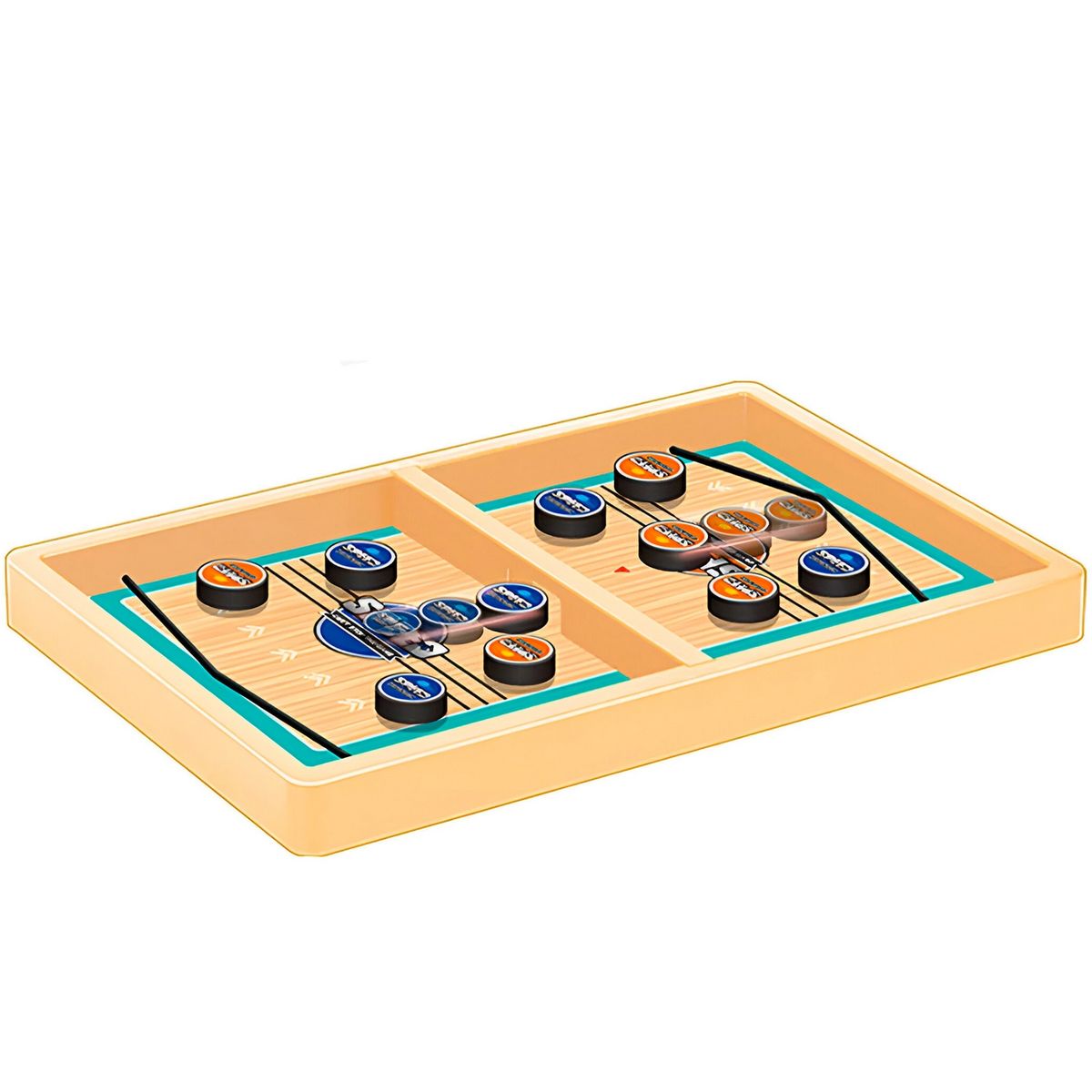 GENERICO - Juego De Mesa Speed Hockey Portátil Niños Interactivo