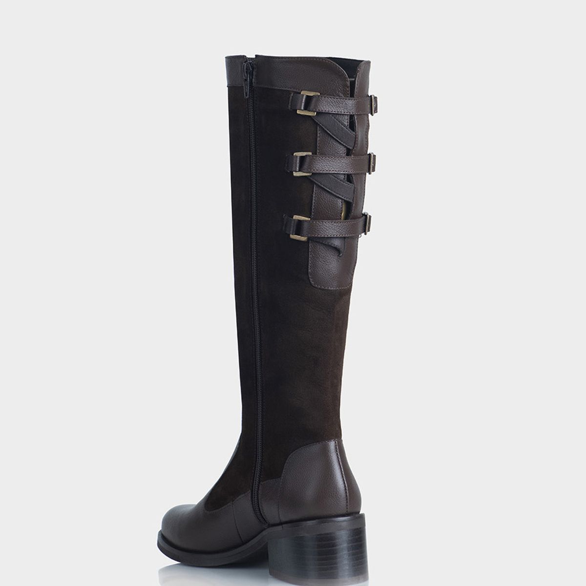 STIVALI - Bota Urbe Cuero y Gamuza Cafe