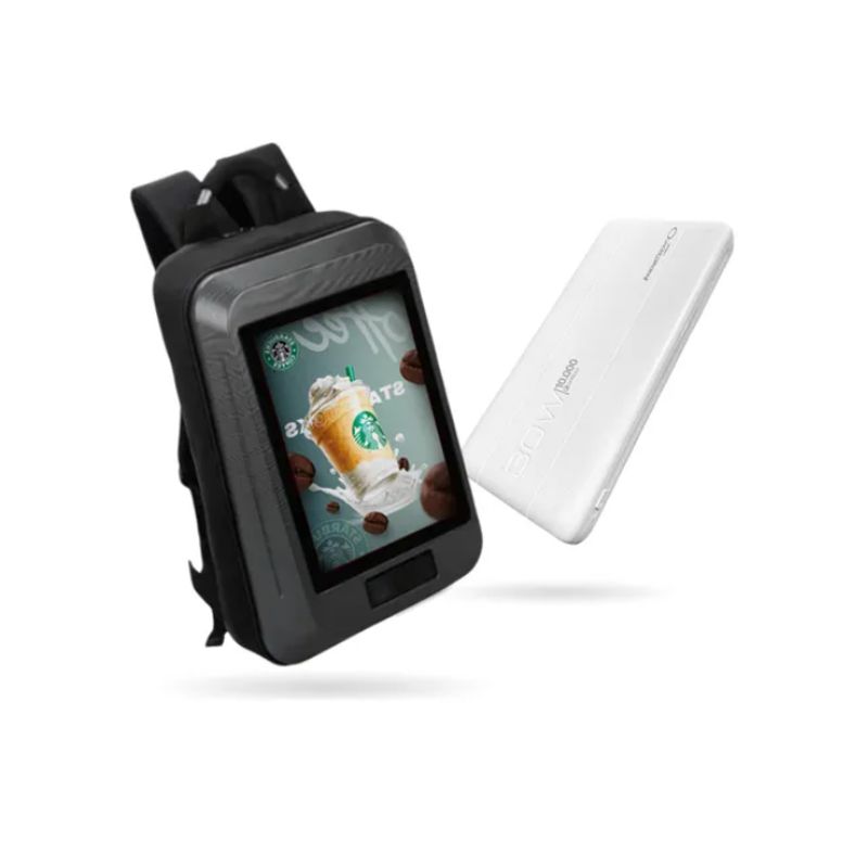 INNOVA - Mochila Publicitaria Pantalla Led Full Color 1280x768 Power Bank Usb