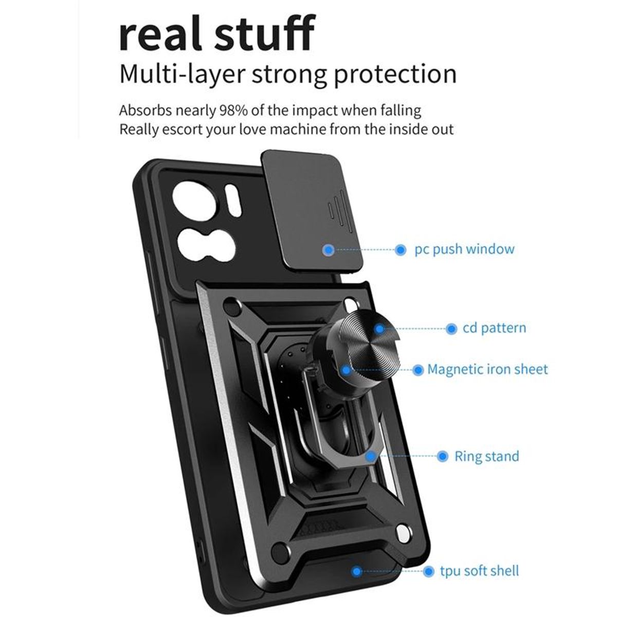 GENERICO - Forro Estuche Protector Funda Para S24 Ultra Con Protector De Cámara