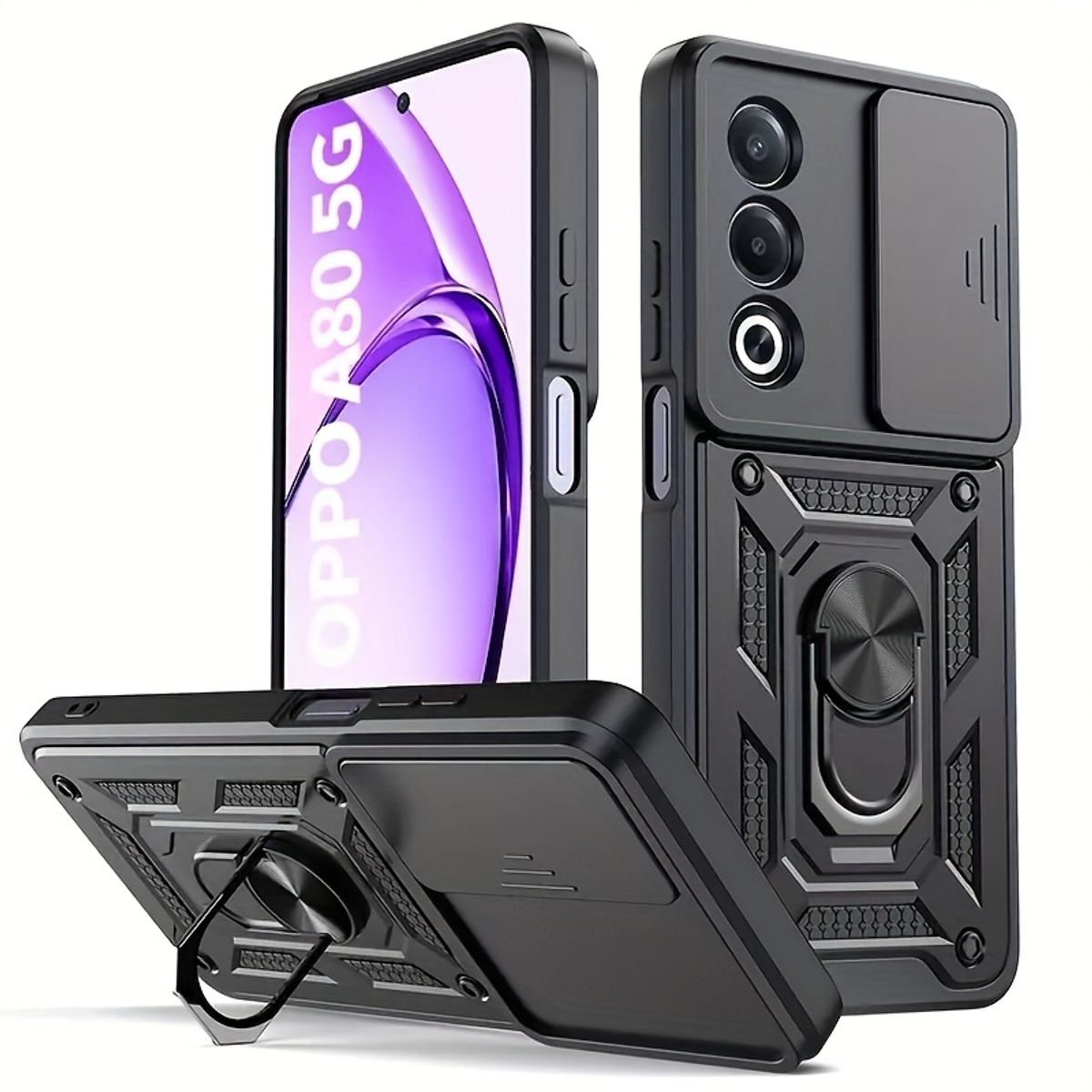 GENERICO - Forro Estuche Protector Funda Para Oppo A80 con Protector Cámara