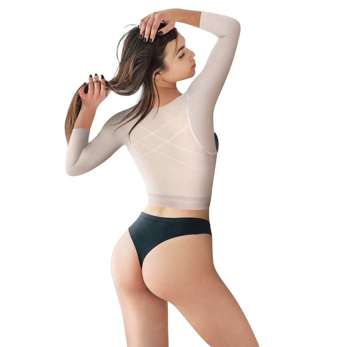 FAJAS TUFIT - Chaleco Corrector De Postura Con Mangas CM - 3087 FAJAS TUFIT