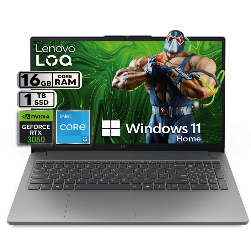 LENOVO - Portátil Lenovo Gamer LOQ Intel Core i5-12450HX RTX 3050 16GB RAM 1TB SSD 15.6” FHD